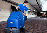 Man in Floor Cleaner
